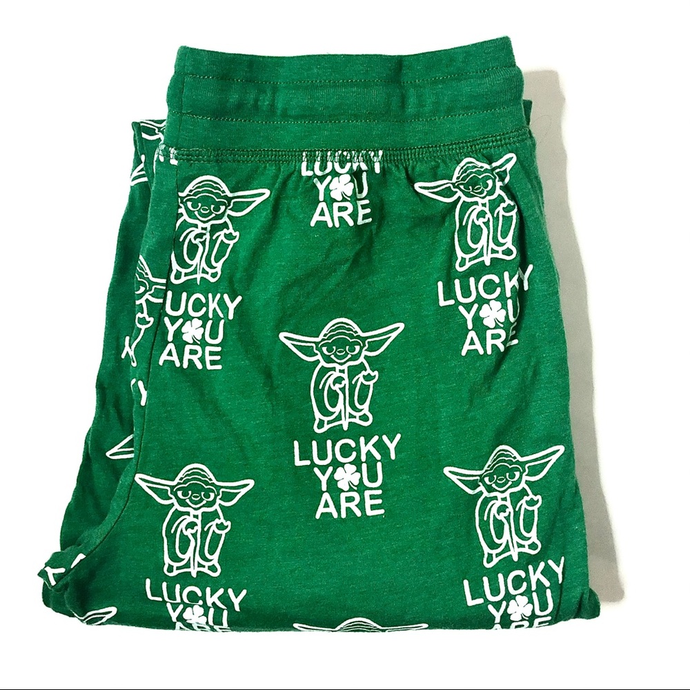 NWOT Green Star Wars Yoda Pajama Joggers Size S